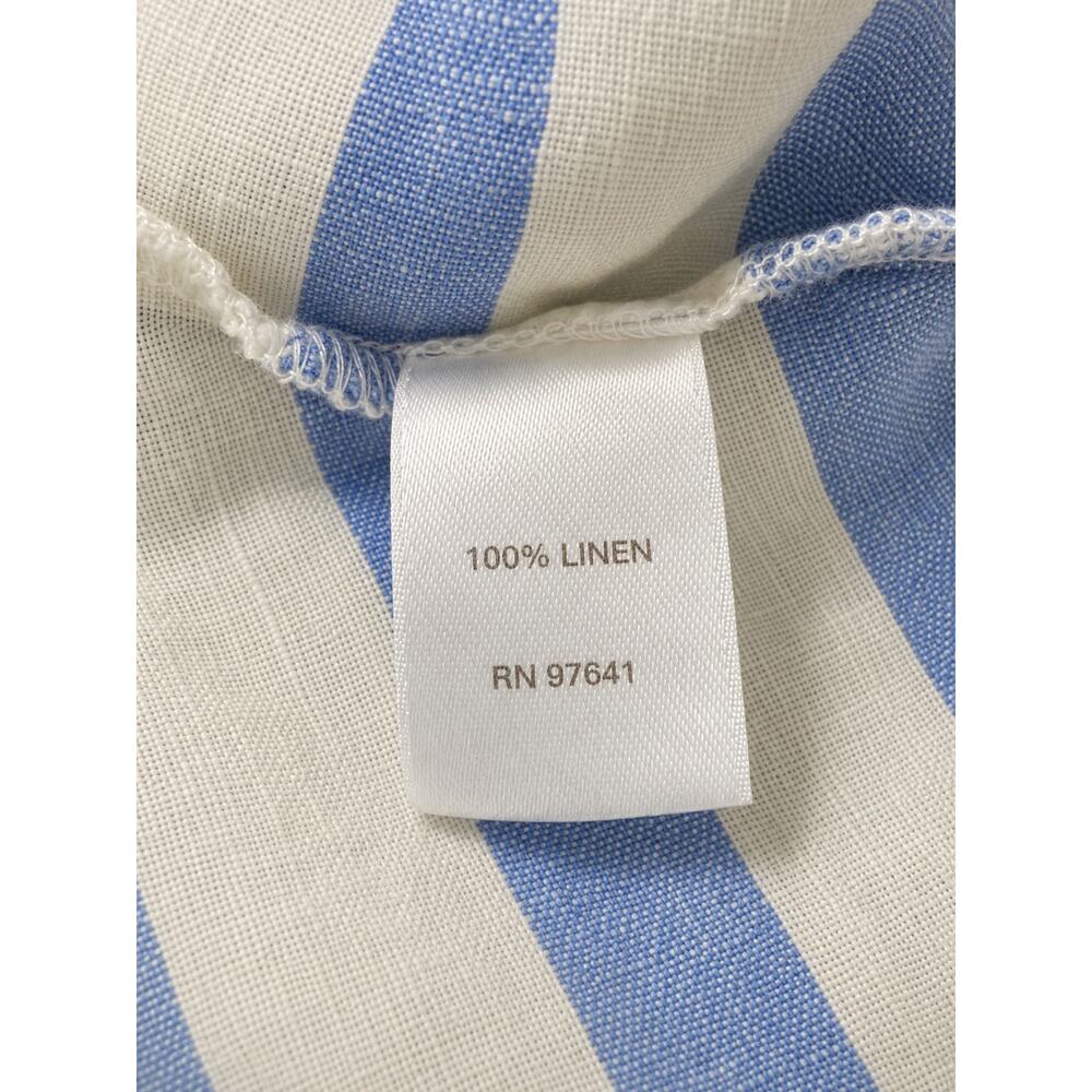 J. Jill Light Blue and White Striped Sleeveless Maxi Dress - Picture 6 of 10